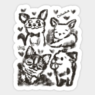 Chihuahua Love Sticker